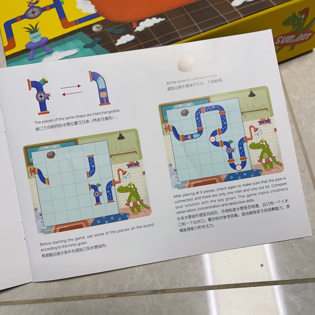 Logic Puzzle Game Labyrinth Children Adults Help Little Crocodile