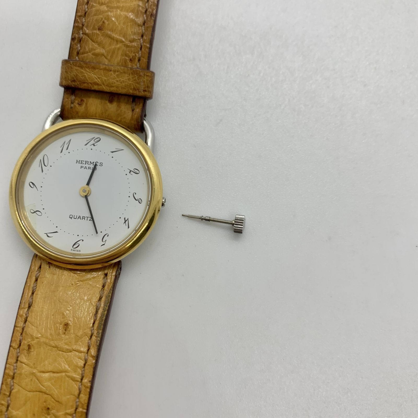 hermes gold watch ladies
