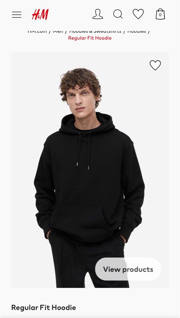 H M Regular Fit Hoodie Men s Fashion Coats Jackets and