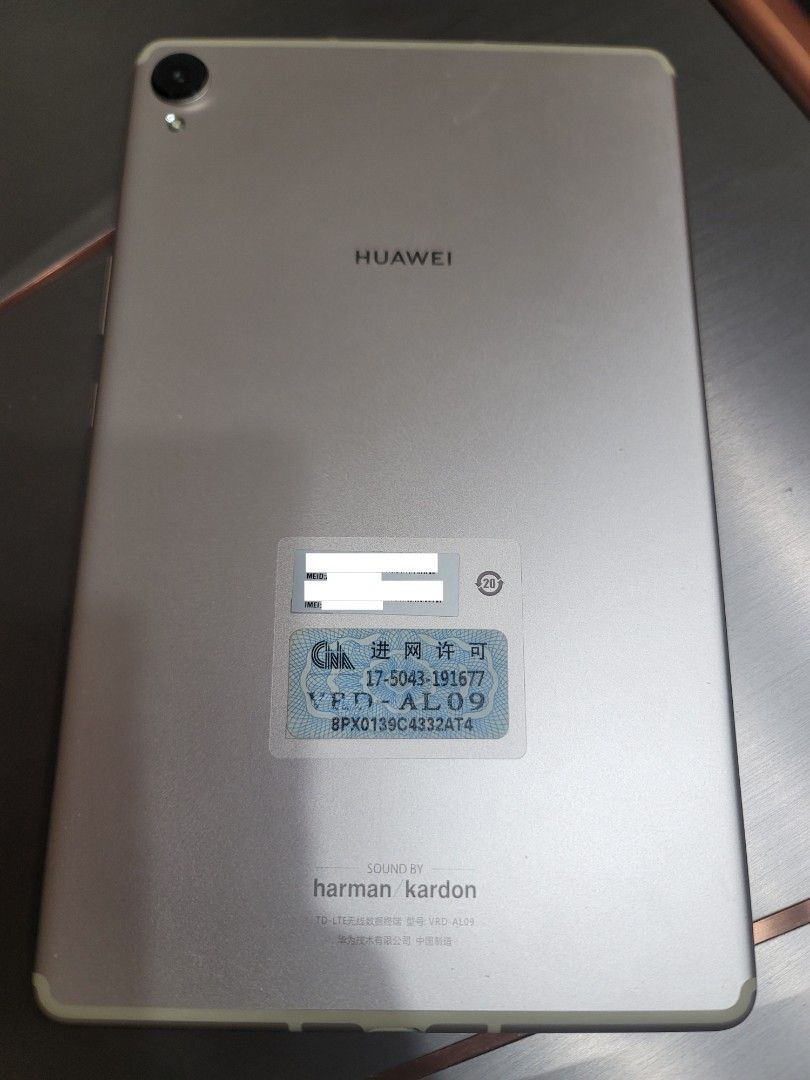 Huawei M6 8.4 inch 平板加強版VRD-AL09 8G+128GB 4G LTE, 手提電話