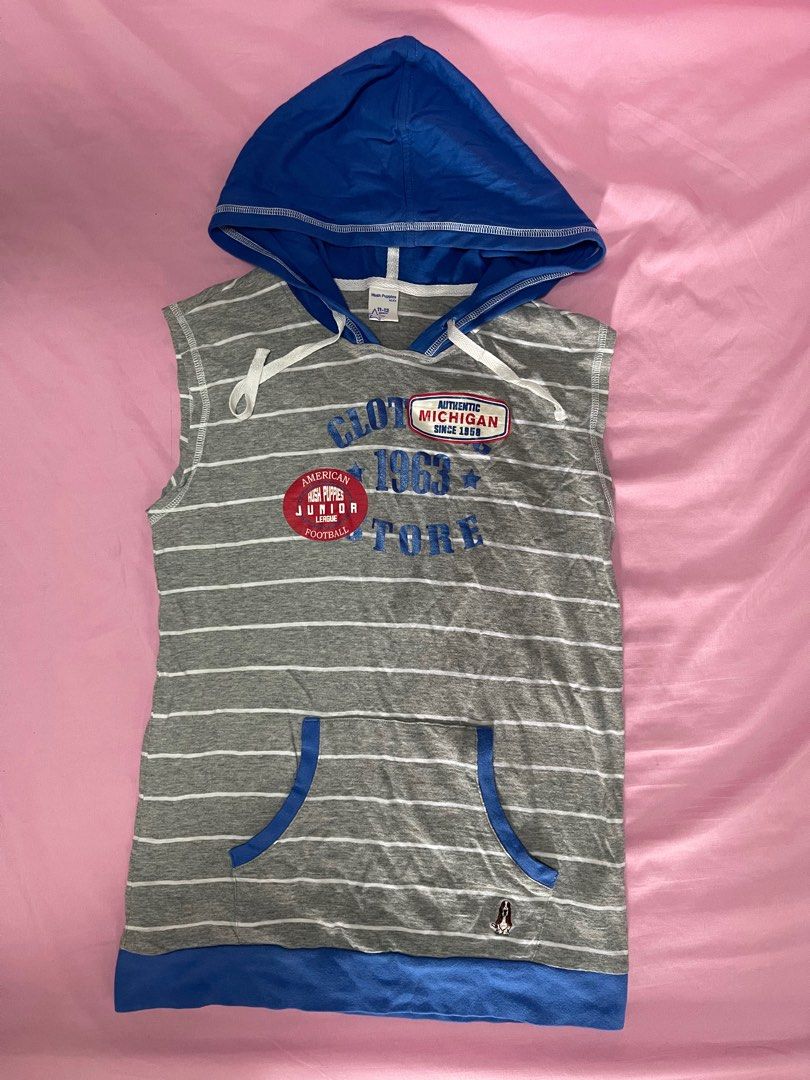 Hush Puppies Kids Sleeveless Shirt with Hood Hoodie Babies