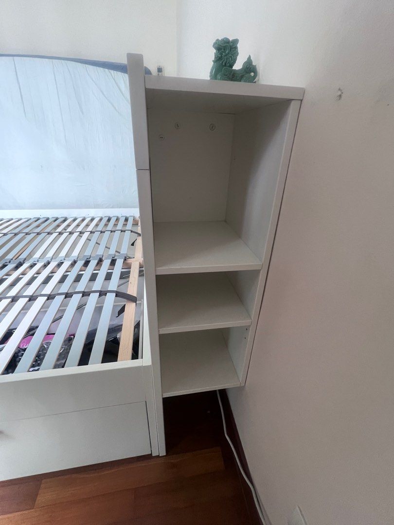 Ikea Bed Frame with backboard, Furniture & Home Living, Furniture, Bed Frames & Mattresses on