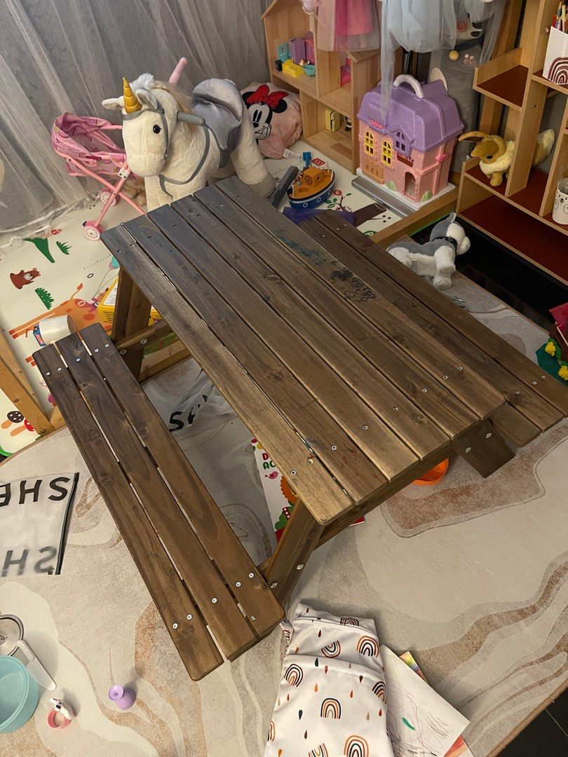 Ikea childrens picnic bench deals