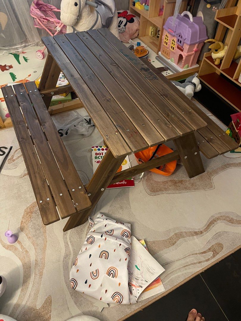 Ikea kids table/ picnic table, Babies & Kids, Baby Nursery & Kids