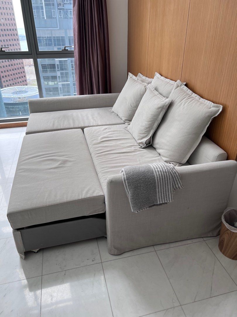 IKEA Lshape sofa bed, Furniture & Home Living, Furniture, Sofas on