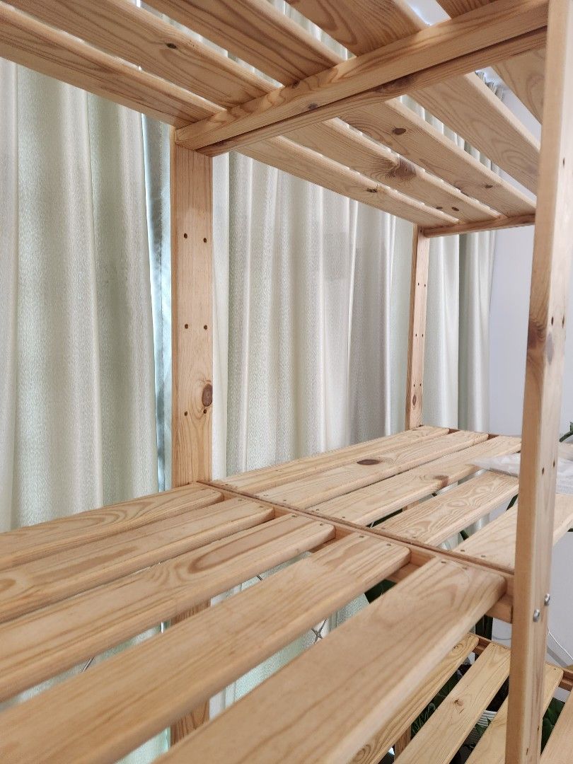 IKEA Wooden Shelf/Rack (Hejne/Double), Furniture & Home Living