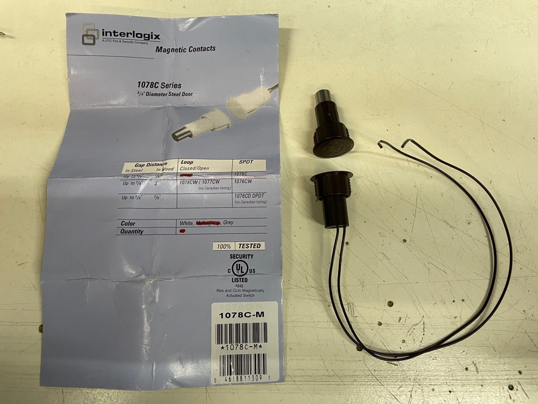 interlogix 1078C 門磁 door contact, 電腦＆科技, 商務用科技產品 Carousell