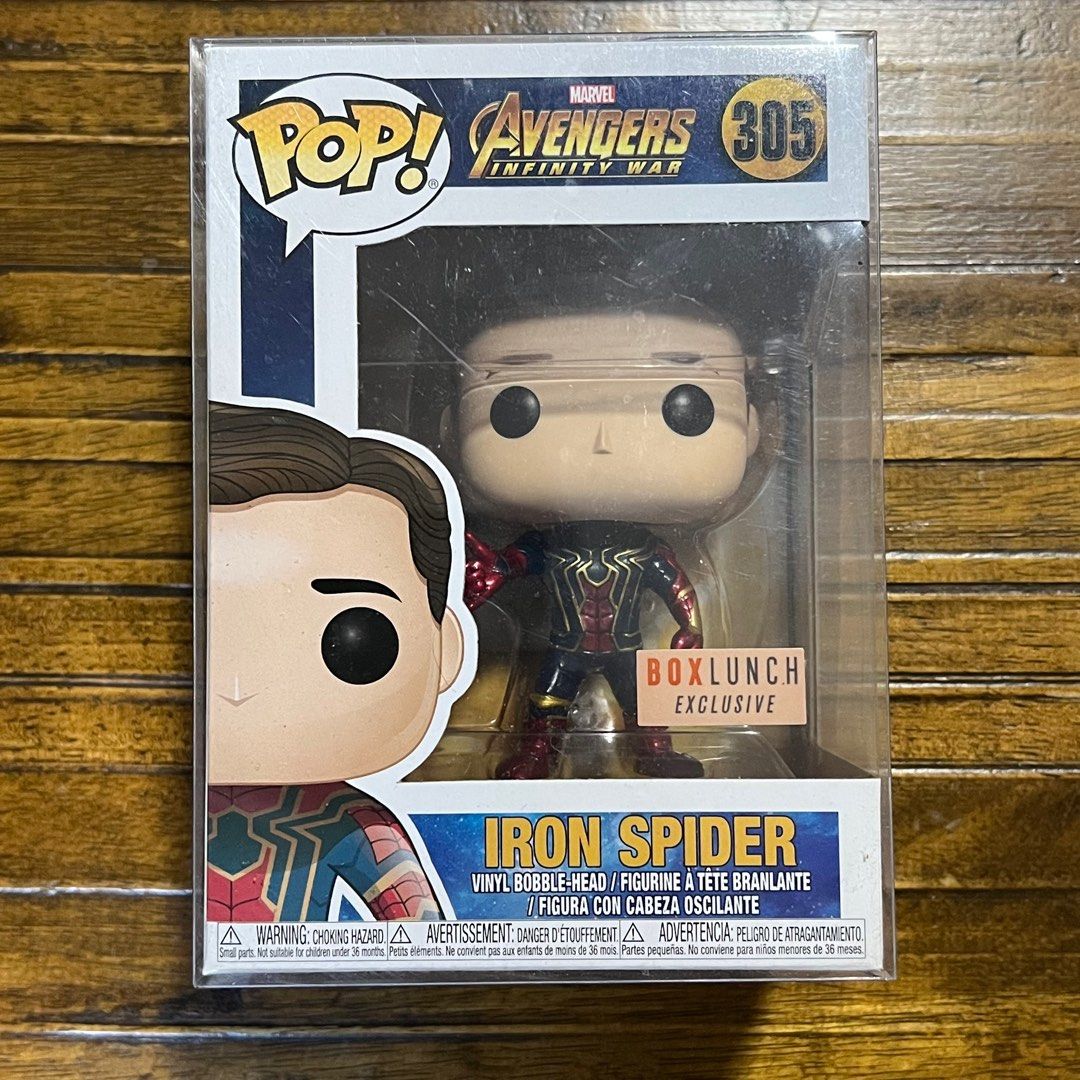 Iron spider unmasked funko sales pop