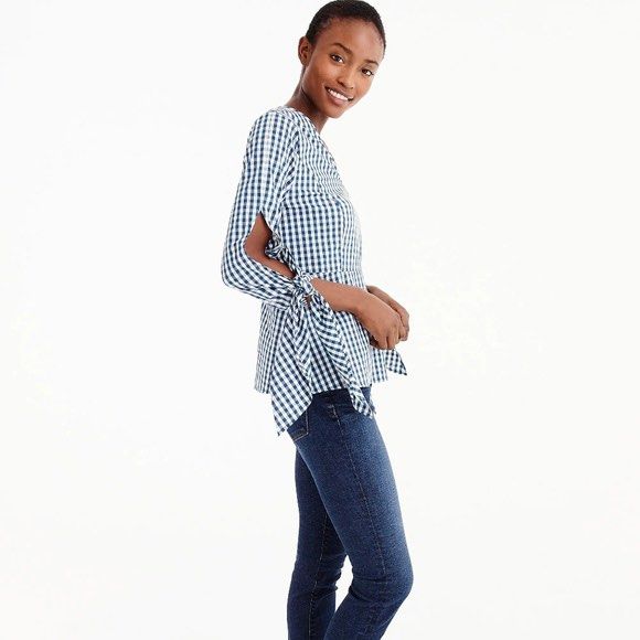 J crew white peplum top hotsell