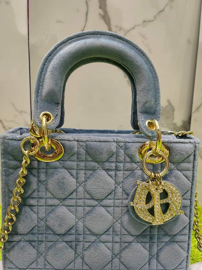 Japan Preloved Lady Dior Sling (Category: Luxury Bags & Wallets) located in Cebu City. Submitted by day.98 (Listing ID 1264969479, Image 2). Description: selected from japan surplus velvet leather coded & etikita no flaws.
