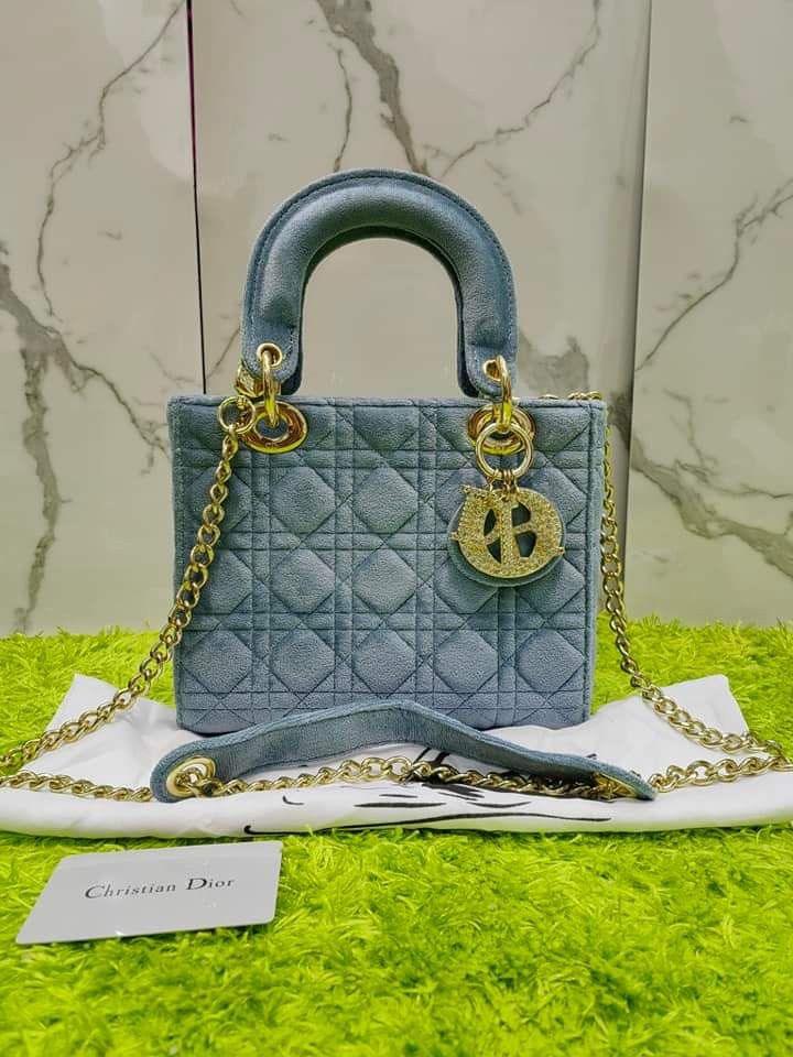 Japan Preloved Lady Dior Sling (Category: Luxury Bags & Wallets) located in Cebu City. Submitted by day.98 (Listing ID 1264969479, Image 1). Description: selected from japan surplus velvet leather coded & etikita no flaws.