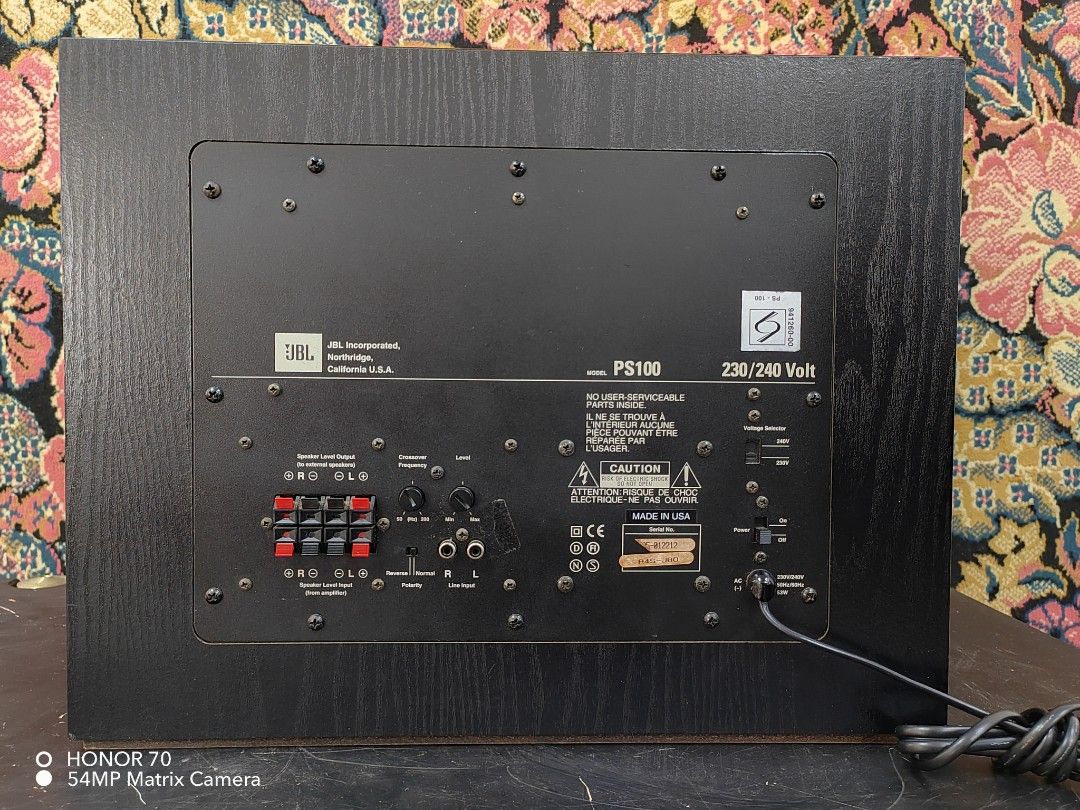 Jbl on sale ps100 subwoofer