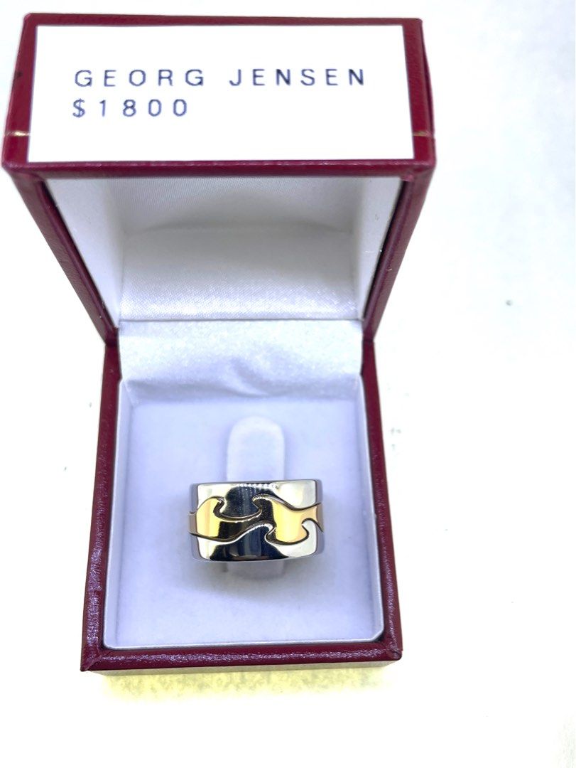 Georg Jensen Keith Jensen Puzzle Ring 18 kt Gold