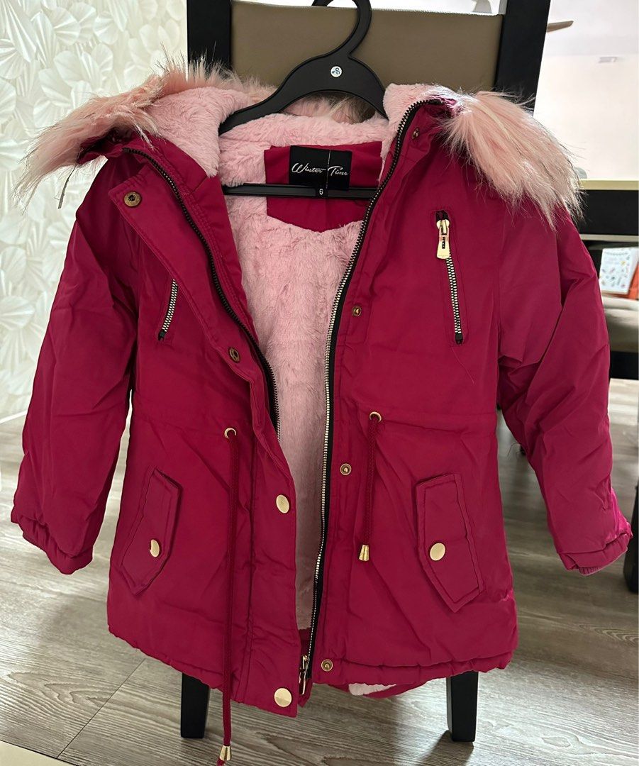 Kids Girls Down Jacket Winter Wear Size 6 Women s Fashion