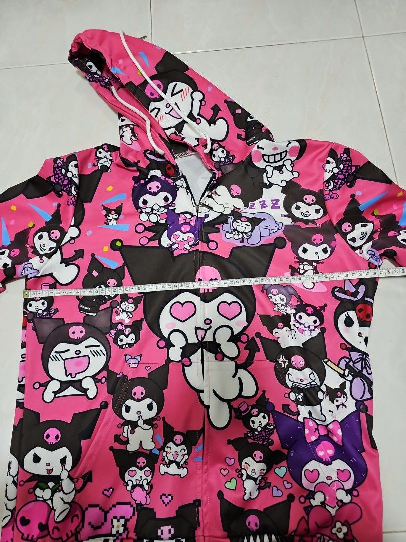 My melody and kuromi split pullover hoodi outlet
