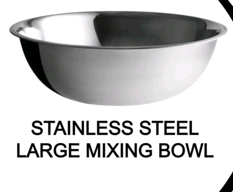 Mixing Large Large Stainless Steel Mixing Bowl 34cm, Furniture & Home Living ...