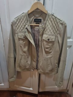 Leather jacket massimo dutti