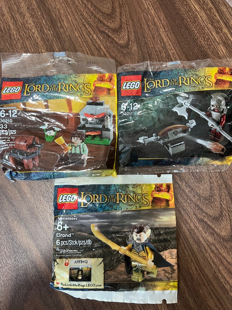 LEGO Lord of the Rings polybags Elrond Uruk hai Frodo
