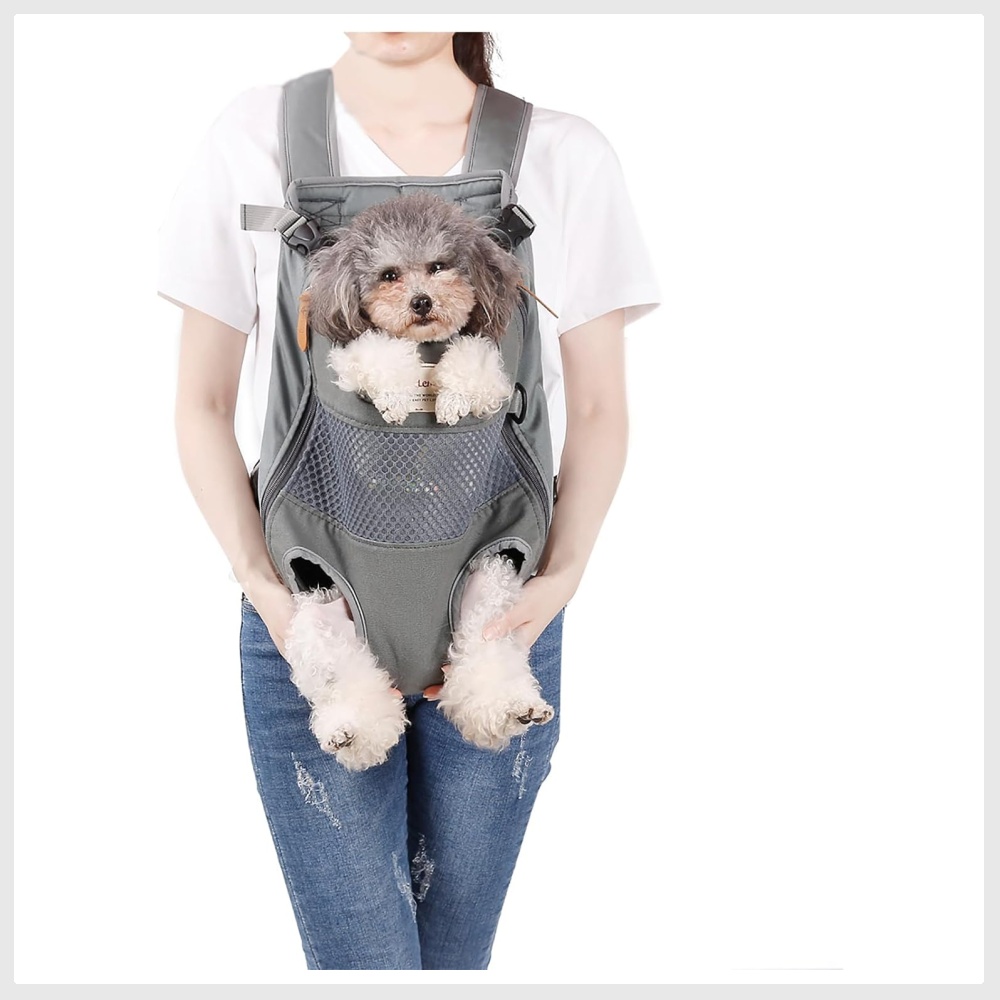 Lifeunion Legs Out Dog Carrier Backpack Hands Free Adjustable Pet Travel Carrier for Small Medium Dogs Cats Motorcycle Hiking Walking Grey Pet Supplies Homes Other Pet Accessories on Carousell