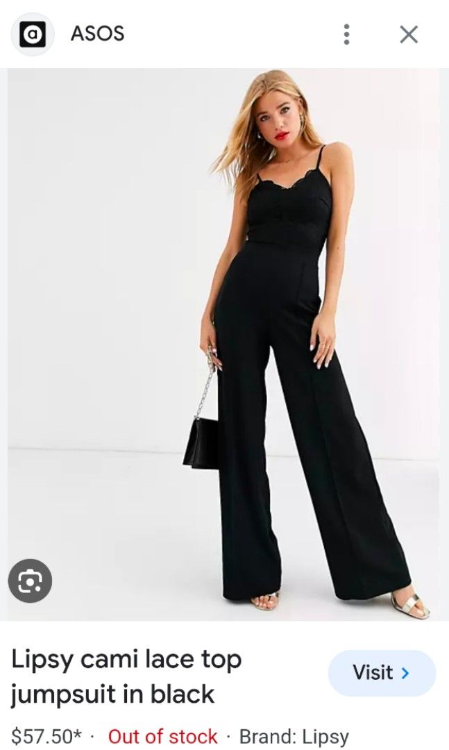 Lipsy embellished jumpsuit (Category: Jumpsuits) located in Malabon City. Submitted by luckyfive (Listing ID 1265134283, Image 1). Description: lipsy embellished jumpsuit brand new with tag soft material, adjustable strap garterrized waist labelled UK 10, fits S-M 1st photo, reference only when worn both from Lipsy brand more items listed everyday discount on multiple purchase follow me and get extra 5% discount, 10% to repeat customer.