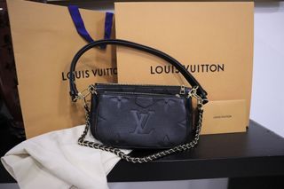 Louis Vuitton Monogram Empreinte Pochette Felicie w/ Inserts - Neutrals  Crossbody Bags, Handbags - LOU774560