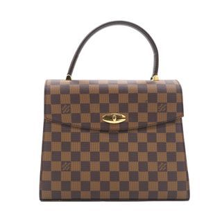 LOUIS VUITTON Damier Ebene Malesherbes Top Handle Bag