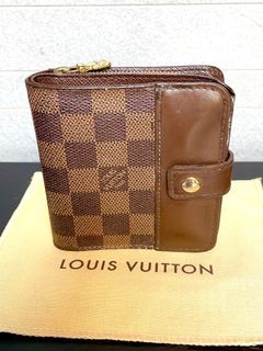 Preloved Louis Vuitton Monogram Canvas and Red Leather Pallas Wallet SN1159  100623 $ 140 off Flash