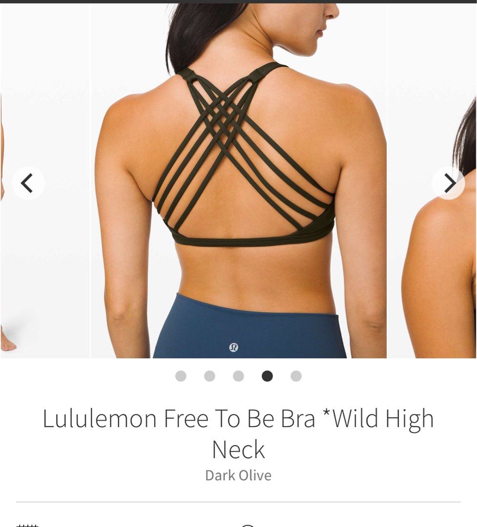  Lululemon Free to Be Wild Strappy Sports Bra Black (4