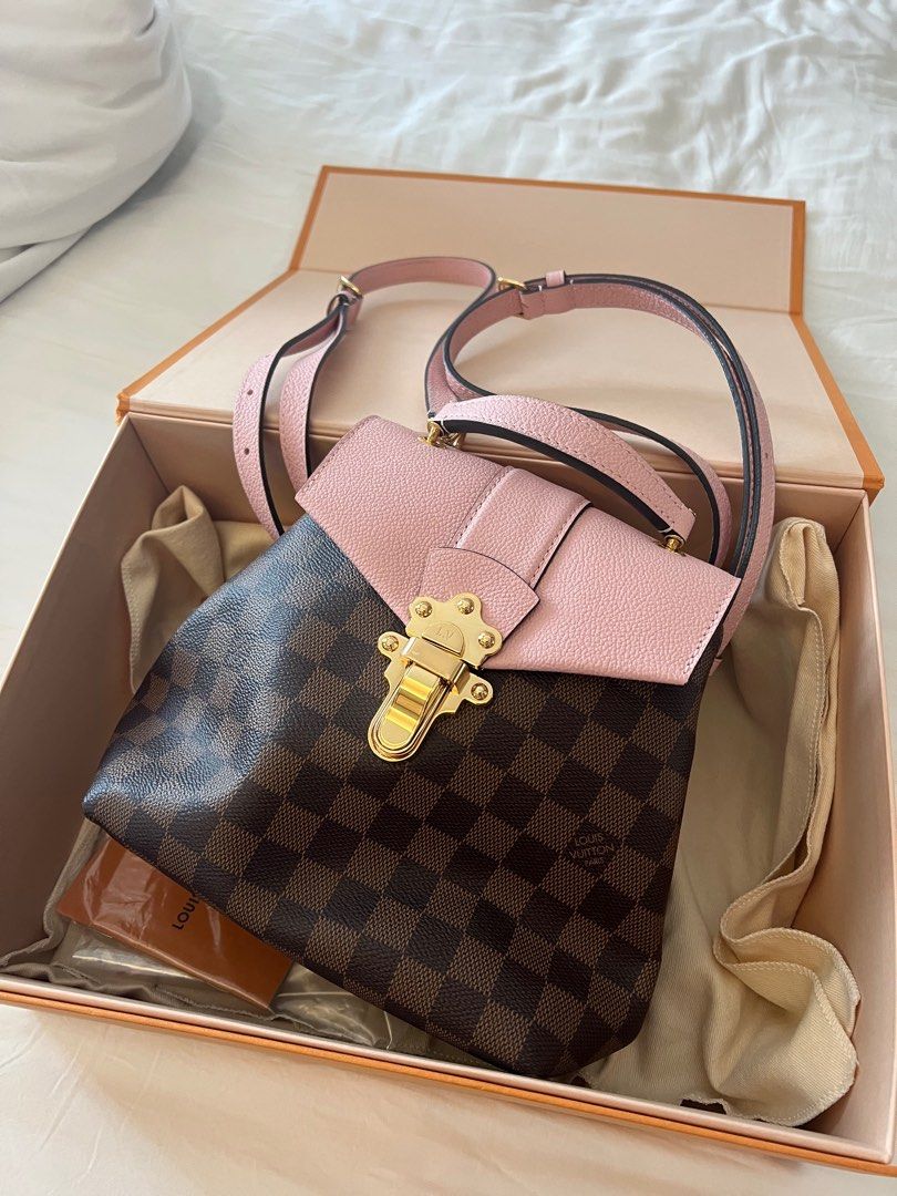 Louis Vuitton Magnolia Pink Damier Ebene Canvas Clapton Backpack Louis  Vuitton
