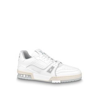 Louis Vuitton LV x Nike Sneakers white low Virgil Abloh Leather ref.542682  - Joli Closet