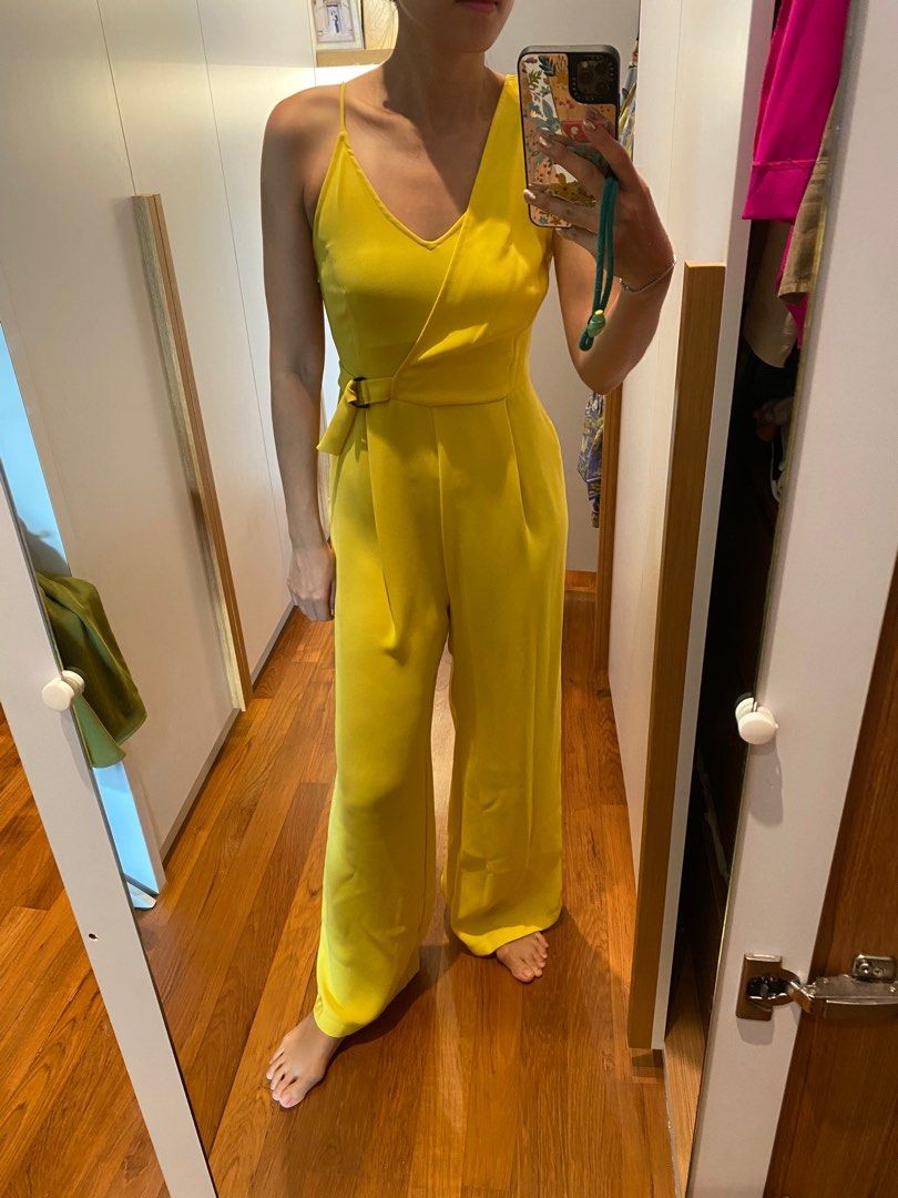 Mango Yellow Jumpsuit XS