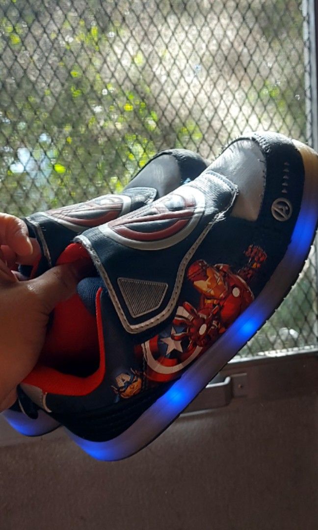 Marvel avengers light up shoes clearance