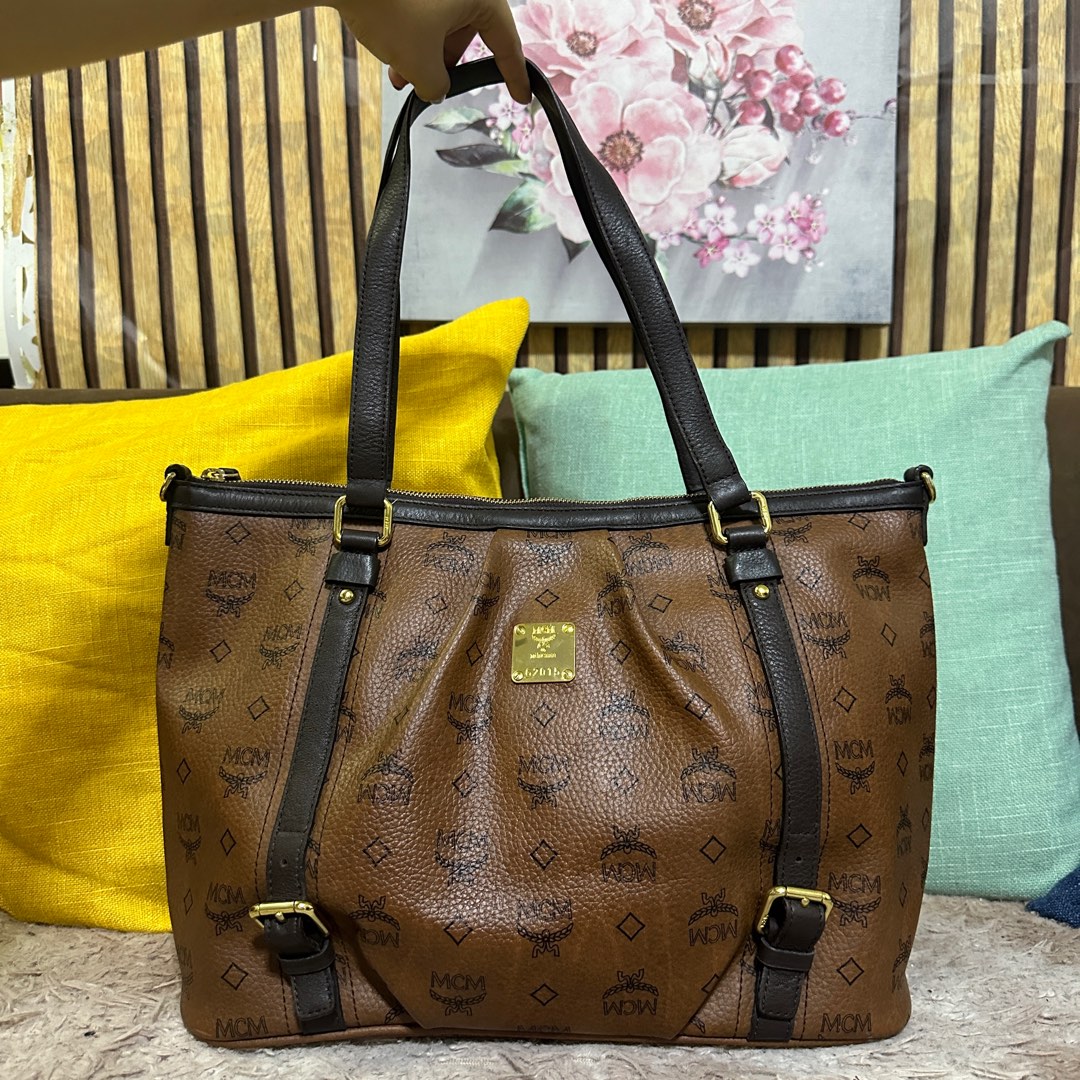MCM TOTE BAG, Women's Fashion, Bags & Wallets, Tote Bags on Carousell