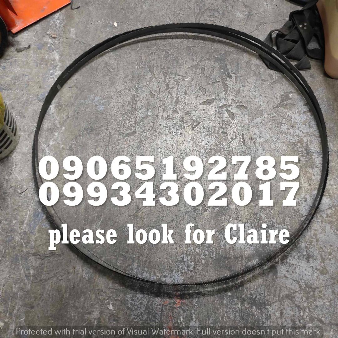 Metal cutting bandsaw blade (Category: Construction Tools & Equipment) located in Makati City. Submitted by claire_joy (Listing ID 1265019159, Image 2). Description: CONTACT DETAILS: 📌 0-9-9-3-4-3-0-2-0-1-7 📌0-9-0-6-5-1-9-2-7-8-5 🧭LOCATION: 📍Manila Mayhaligue St. Abad Santos Manila 📍Cavite Centennial Rd Kawit Cavite note: price may change without prior notice..