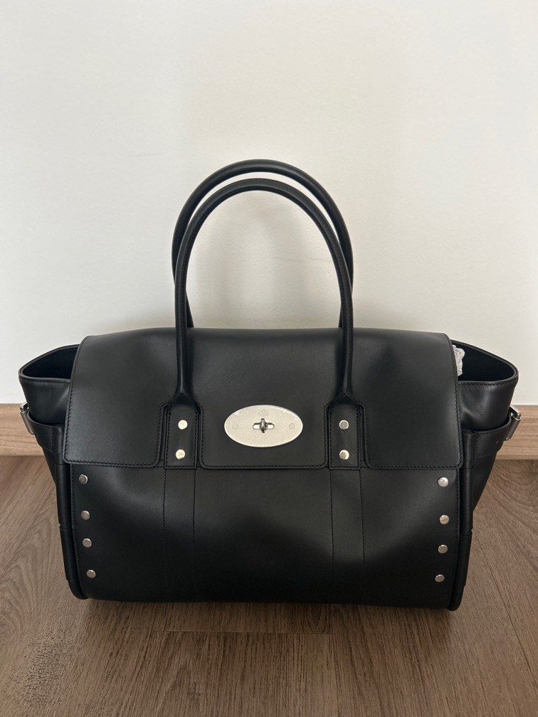 Mulberry Bayswater Stud Detai Classic Smooth Calf, Women's Fashion