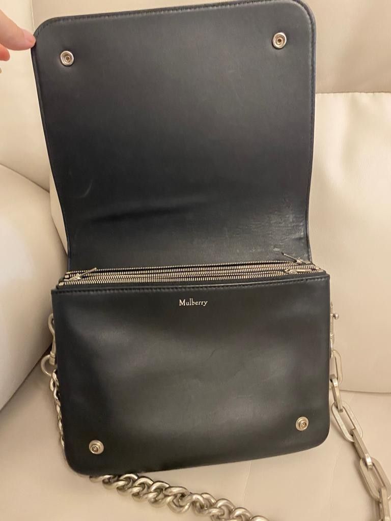 Mulberry black deals chain bag
