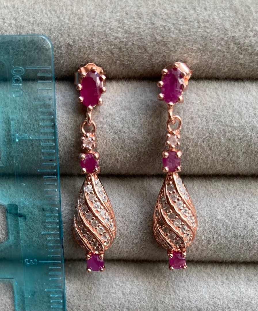 Gemstone outlet dangle earrings