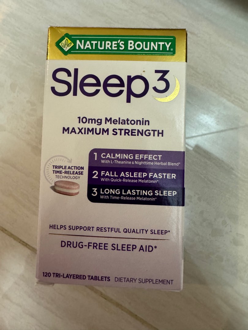 Nature’s Bounty Sleep 3, 健康及營養食用品, 健康補充品, 健康補充品 保健食品，飲料和補品 Carousell