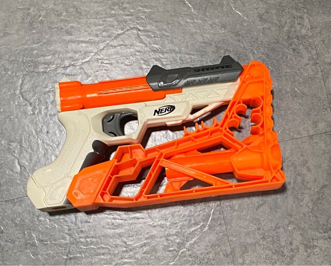 Nerf N-strike Sharpfire (Category: Action & Battle Toys) located in Singapore. Submitted by kirkifiedlordus67 (Listing ID 1265084539, Image 1). Description: A rare N-strike blaster..