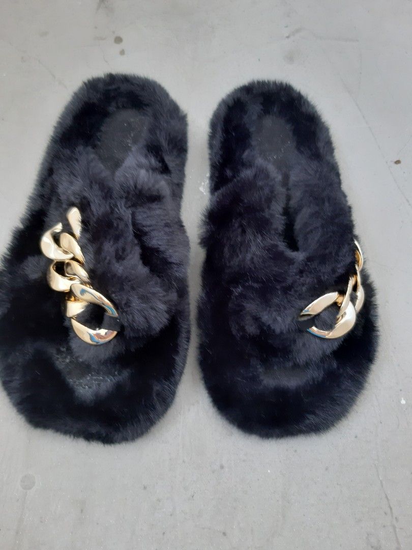 Fur shoes clearance slipper