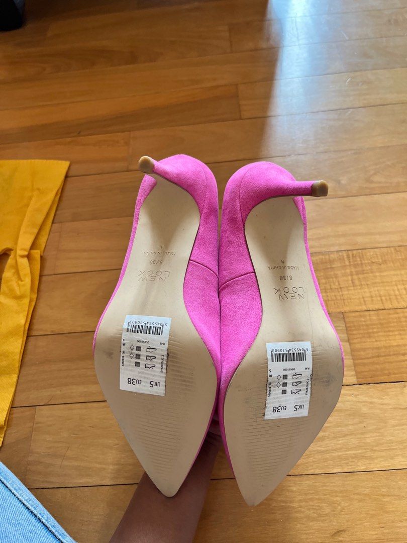 Pale Pink Suedette Platform Stiletto Heel Sandals | New Look