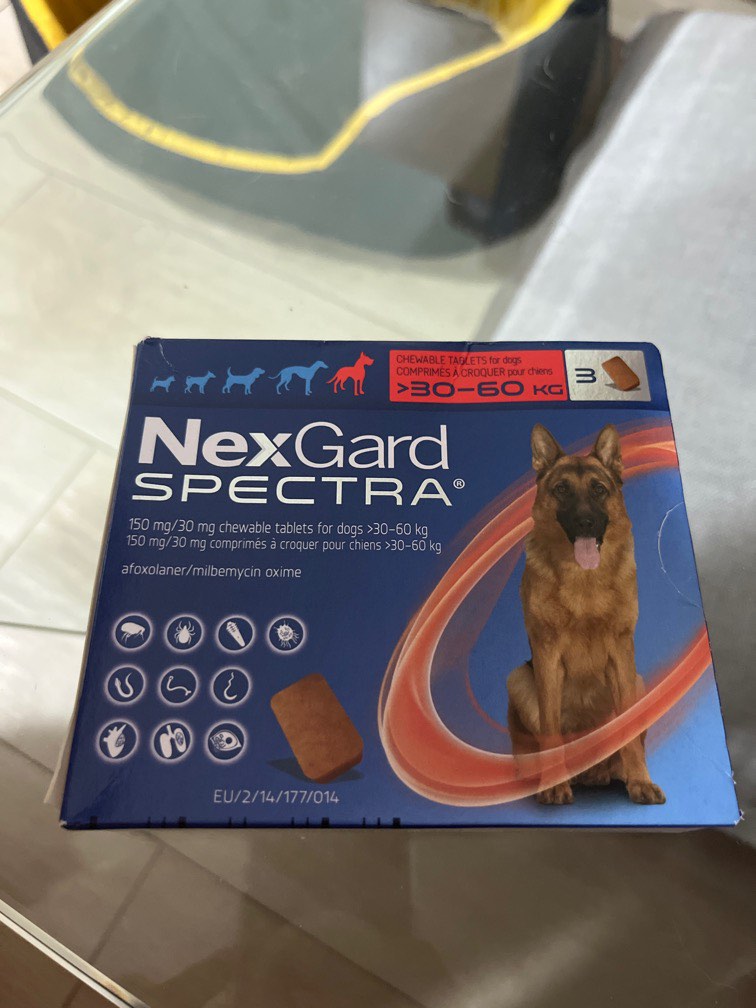 NexGard Spectra 30 60kg Pet Supplies Health Grooming on Carousell