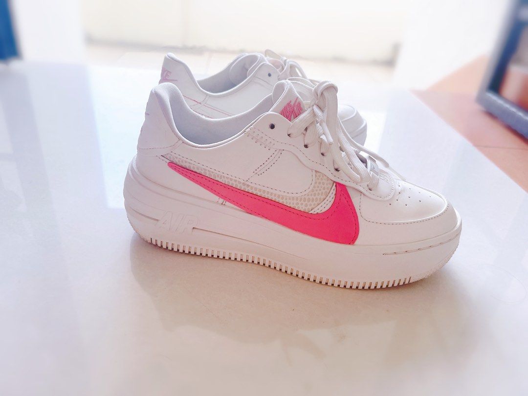 NIKE AIR FORCE 1 Platform WHITE SEA CORAL 45