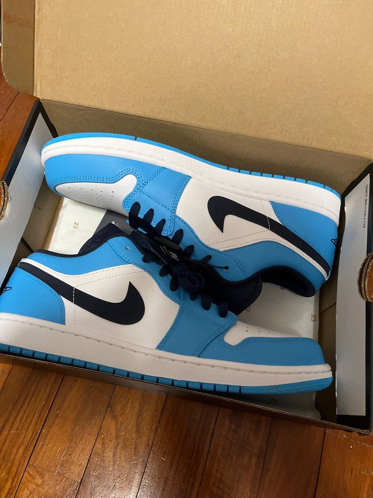 Nike Air Jordan 1 Low Unc Men s Fashion Footwear Sneakers on Carousell