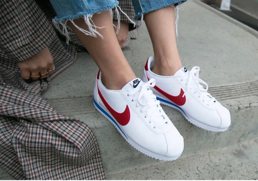 White cortez hotsell trainers
