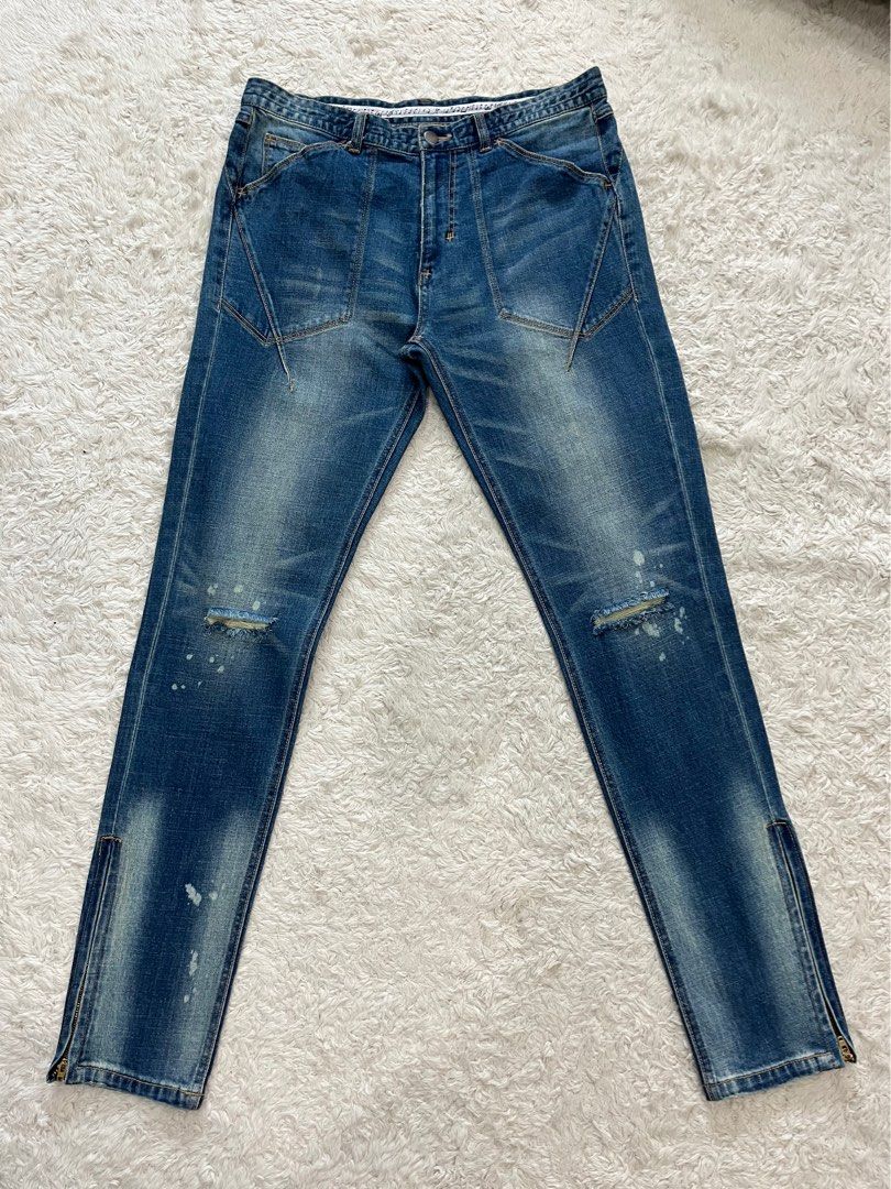 Number Nine by Takahiro Miyashita Open Leg Design Jeans