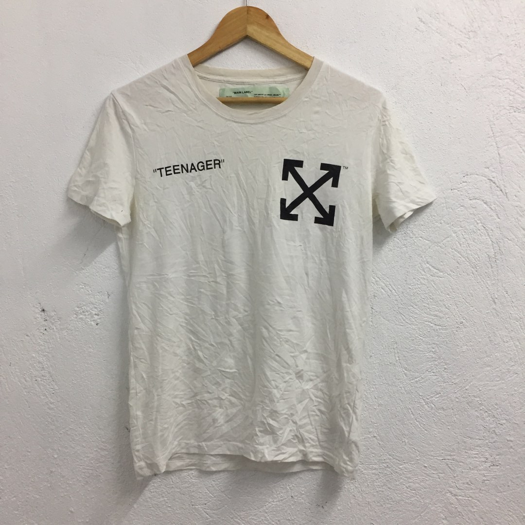 Off white teenager t shirt online