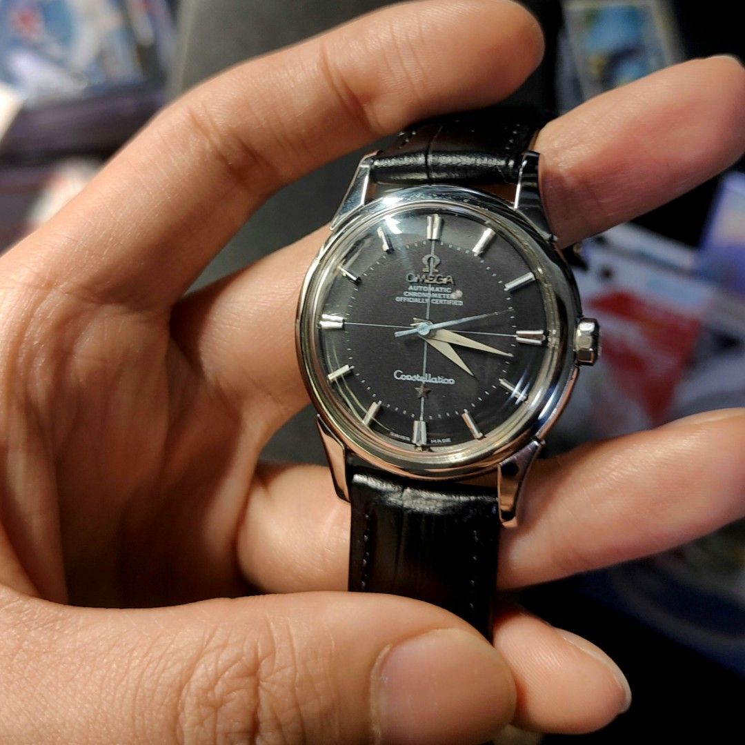 Omega constellation vintage black dial deals