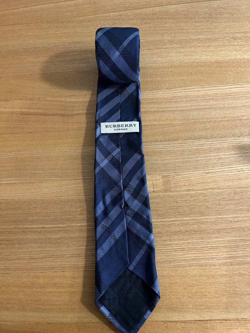 Original Burberry Check Tie Men s Fashion Watches Accessories