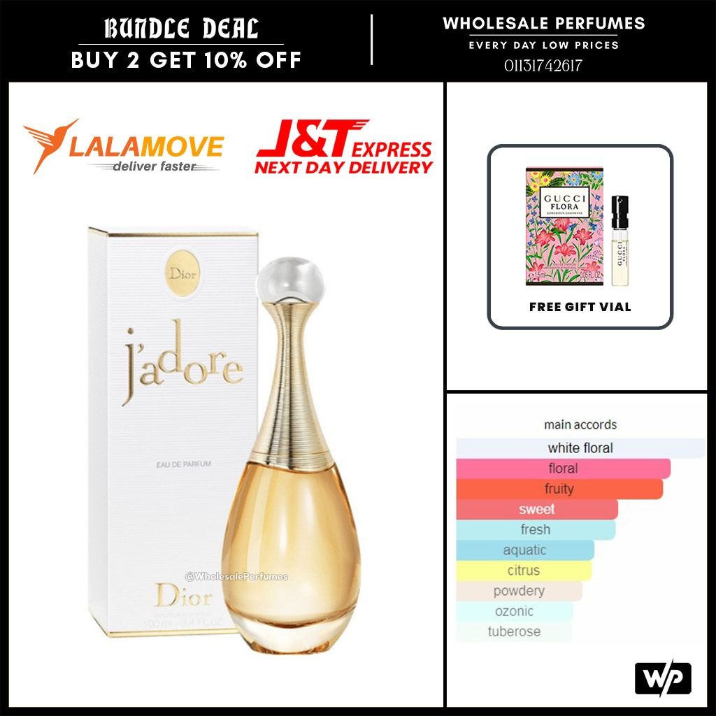 ORIGINAL DIOR J ADORE 2023 NEW EDITION EDP 100ML FOR WOMEN